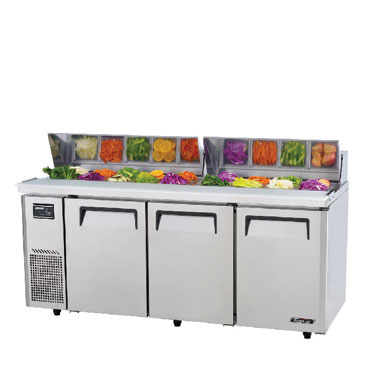 Salad Side Prep Table - Hood Lid Refrigerator KHR18-3