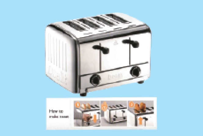 4-Slot POP-UP Toaster CISDCP4